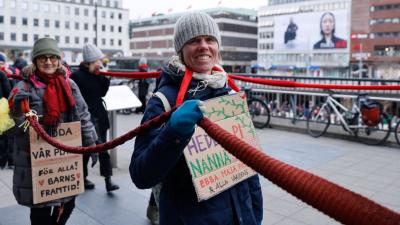 مظاهرة من أجل البيئة في السويد