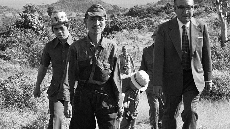هيرو أونودا آخر جندي ياباني يستسلم بعد نهاية الحرب العالمية الثانية (غيتي)