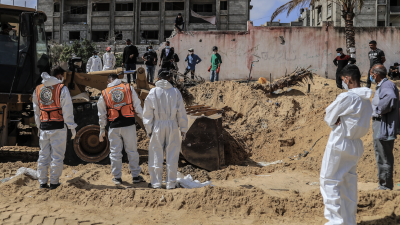 دعت الأمم المتحدة لوجوب مشاركة محققين دوليين في التحقيق بشأن اكتشاف الجثث بغزة - الأناضول