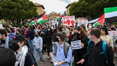 تتواصل الاحتجاجات الطلابية في الجامعات الأميركية دعمًا لغزة