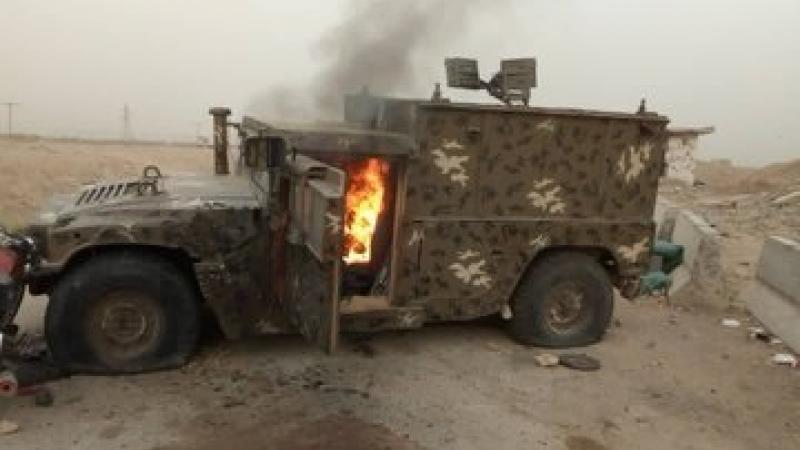 استُهدفت عربة "همفي" في انفجار عبوة ناسفة في إقليم قندهار .