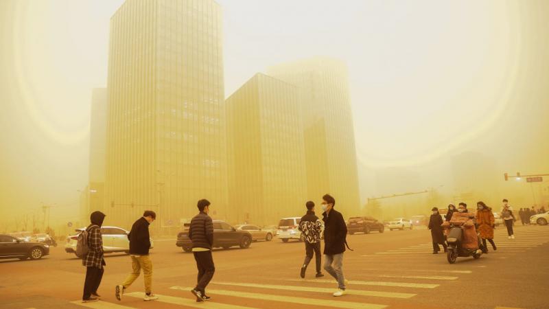 بكين-عاصفة رملية