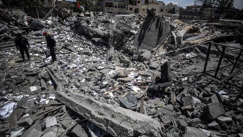 آثار الدمار الذي خلفه العدوان الإسرائيلي على قطاع غزة