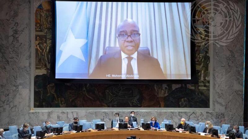 وزير الخارجية الصومالي يطلع مجلس الأمن الدولي على مقررات المؤتمر الانتخابي الوطني(تويتر)