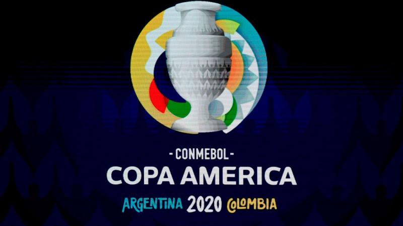 شعار كأس كوبا أميركا 2020 خلال قرعة بطولة كرة القدم في كولومبيا 