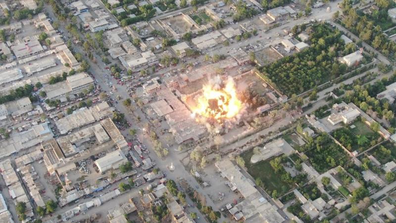 استهدفت "طالبان" مديرية أمن بولاية بغلان (تويتر)