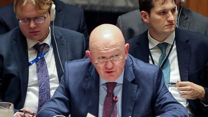 أشار السفير الروسي لدى الأمم المتحدة فاسيلي نيبينزيا إلى مشاورات بشأن إعادة السماح باستخدام المنفذ الوحيد الواقع في باب الهوى على الحدود بين سوريا وتركيا (تويتر)