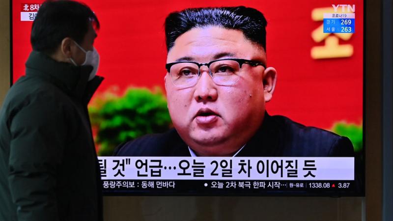 الزعيم الكوري الشمالي كيم جونغ-أون .