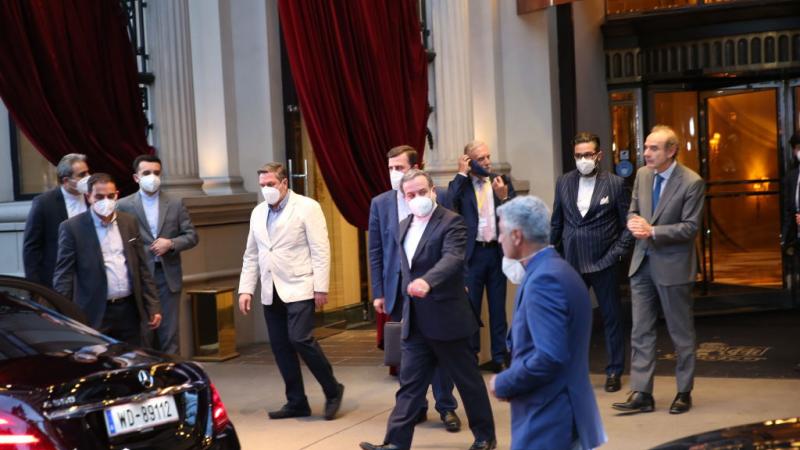 الوفد الايراني خلال الجولة الماضية من محادثات فيينا.