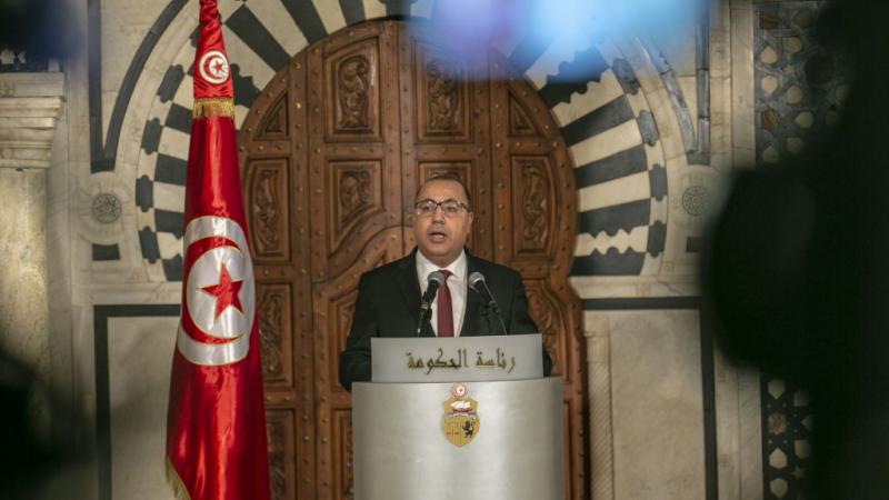 انتقد المشيشي وزير الصحة المقال فوزي المهدي واتهمه بتهديد صحة التونسيين (أرشيف-غيتي)