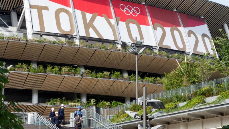 ملعب طوكيو الأولمبي قبل أسبوعين من الافتتاح