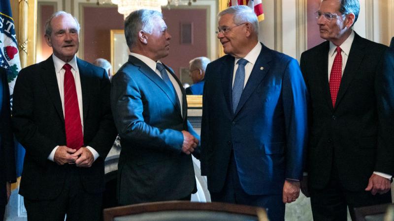ملك الأردن يلتقي أعضاء في مجلس الشيوخ الأميركي (غيتي)
