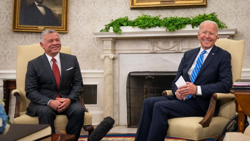 الرئيس الأميركي والعاهل الأردني