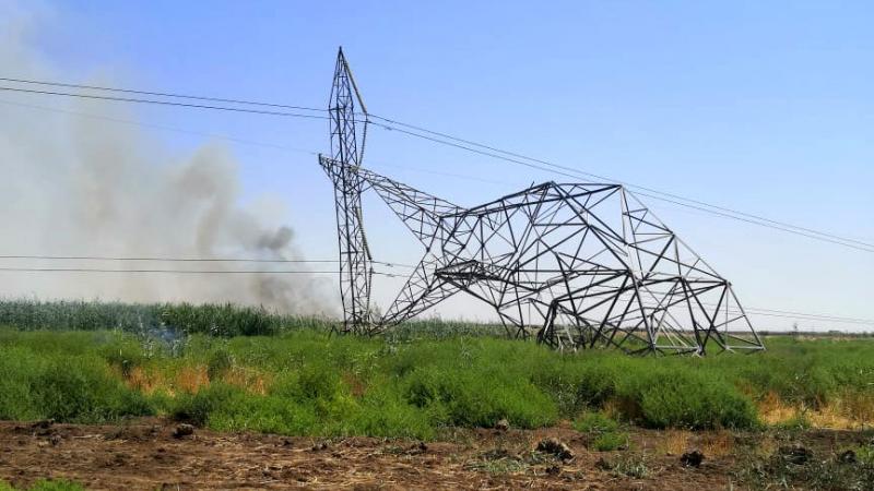 استهدف التفجير خطا نقل الطاقة الكهربائية (الكرخ - نصر) و(الكرخ - طارمية) شمال غرب بغداد (غيتي)