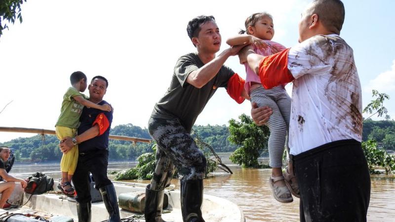 فيضانات الصين 