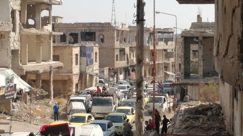 نزح أكثر من 38 ألف شخص خلال شهر من درعا (غيتي)