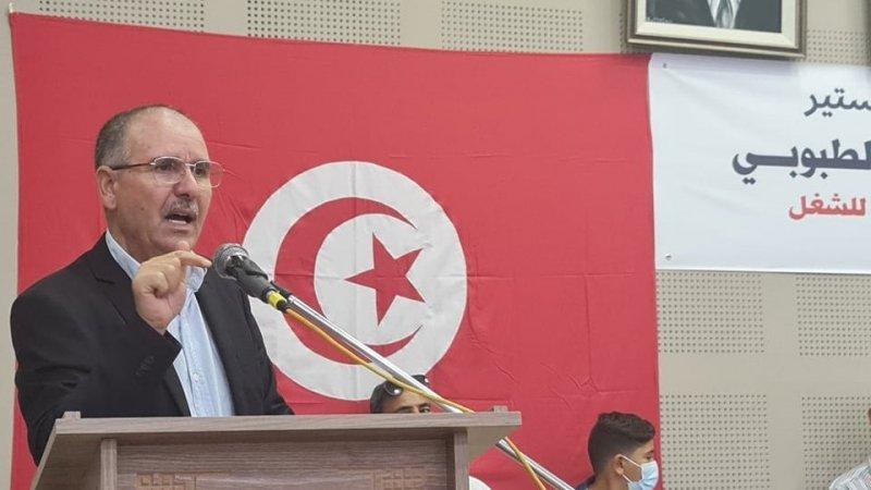 نور الدين الطبوبي الأمين العام لاتحاد الشغل التونسي 