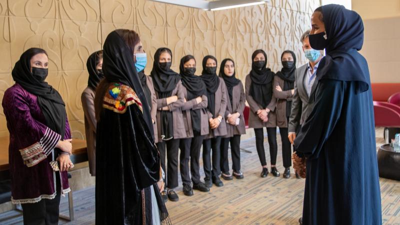  فريق فتيات الروبوتات الأفغاني (مؤسسة قطر)