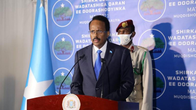 الرئيس الصومالي محمد عبد الله ولقبه "فرماجو"