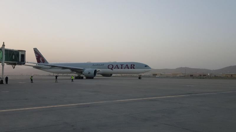 طائرة قطرية تحمل 25 طنًا من المساعدات الطبية والغذائية