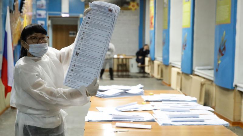 حصل حزب روسيا الموحدة الحاكم على 49,85% من الأصوات، بحسب نتائج تشمل 95,69% من مراكز الاقتراع (غيتي)