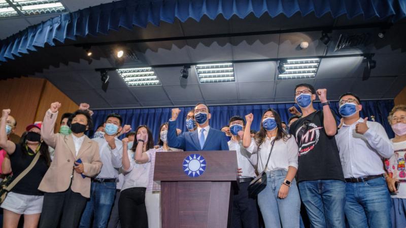 إريك تشو زعيم حزب كومينتانغ المنتخب حديثًا في تايوان (غيتي) 