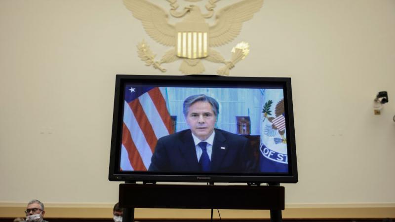  ردّ وزير الخارجية الأمريكي أنتوني بلينكن على الانتقادات الموجهة لانسحاب القوات الأميركية من أفغانستان أمام لجنة الشؤون الخارجية بمجلس النواب (غيتي)