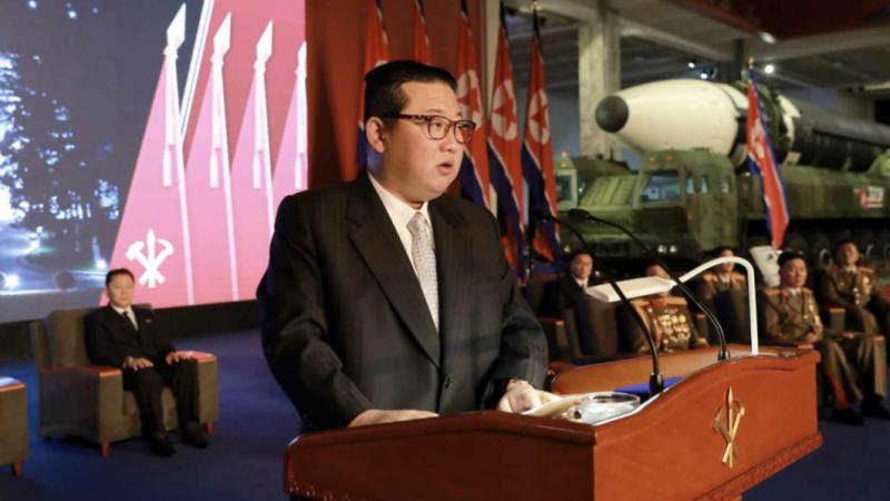 الزعيم الكوري الشمالي خلال كلمته في معرض تطوير الدفاع
