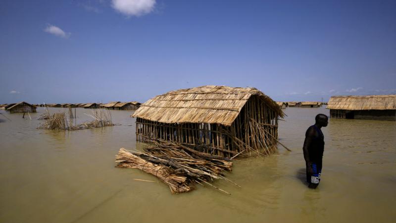 الأمطار الغزيرة في الأسابيع الماضية جرفت المنازل وأغرقت الأراضي الزراعية في جنوب السودان ما أجبر السكان على تناول الأعشاب والجذور من الأرض للنجاة 