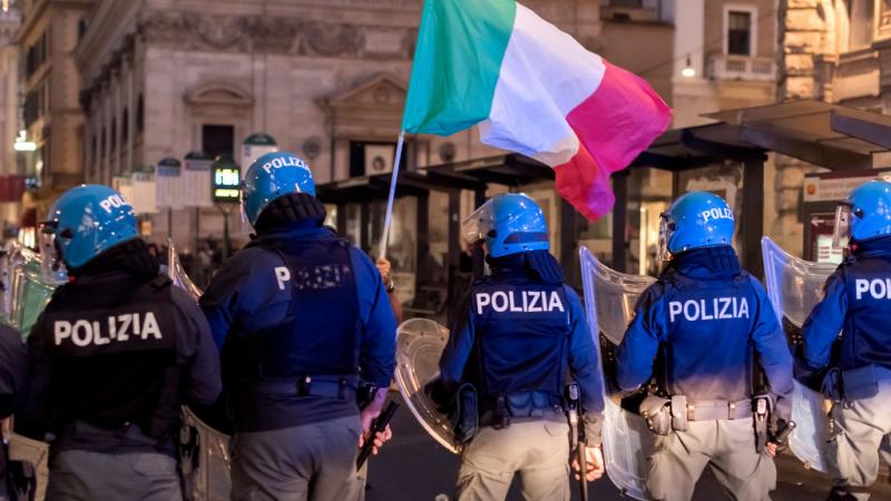 احتجاجات إيطالية