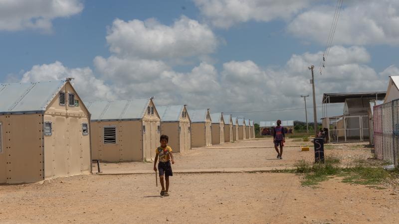 معسكر للمهاجرين على الحدود الكولومبية الفنزويلية (غيتي)