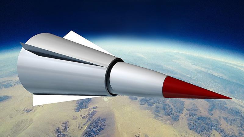 رسم توضيحي يظهر صاروخًا صينيًا تفوق سرعته سرعة الصوت (موقع برس)