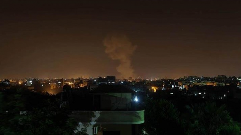 قصف إسرائيلي على ريف دمشق (أرشيف - تويتر)