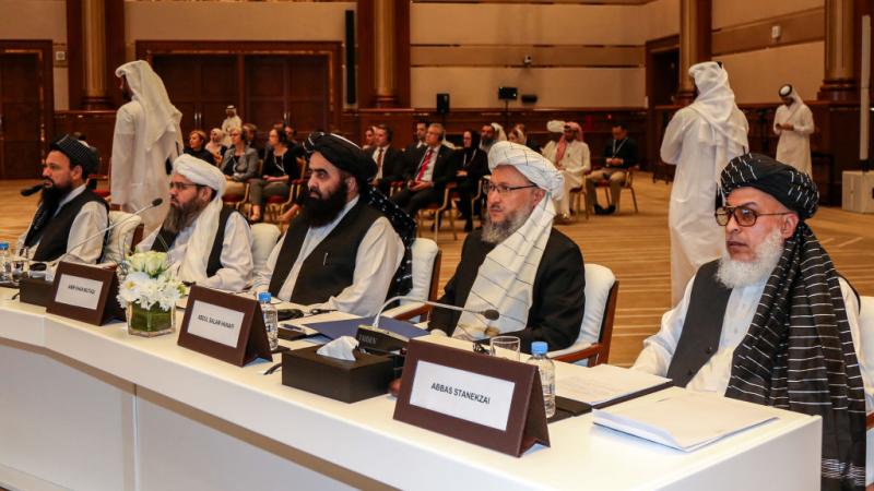 المباحثات الأميركية مع حركة طالبان في قطر (أرشيف- غيتي)