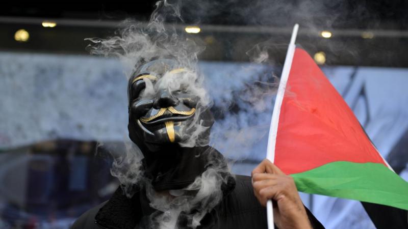 من تظاهرة داعمة للفلسطينيين في لندن (غيتي - أرشيف)