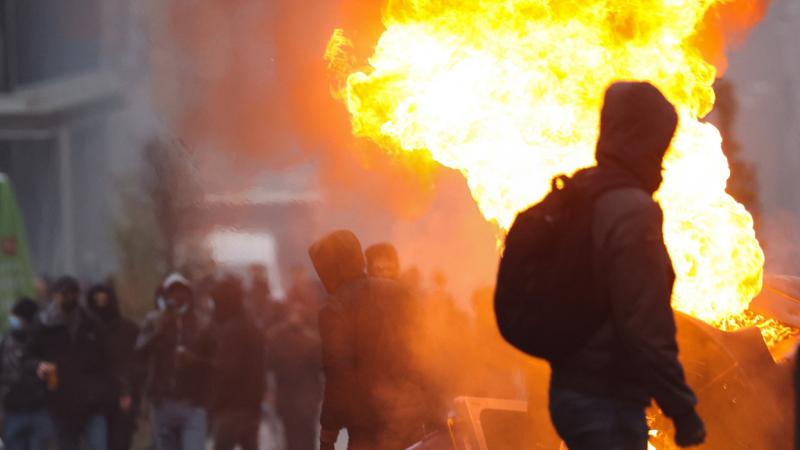 شارك حوالي 35 ألف شخص في احتجاجات بروكسل (غيتي)