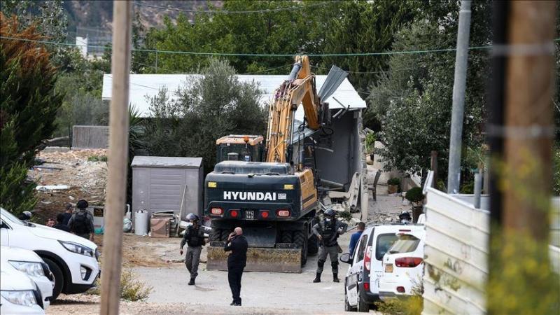 الاحتلال يهدم بنايات تقع في المناطق المصنفة "أ" التابعة للسيادة الفلسطينية بالكامل 