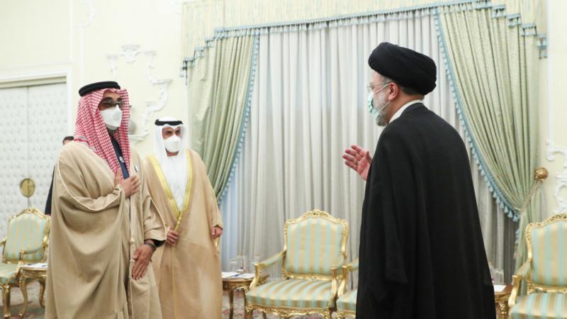الرئيس الإيراني في استقبال مستشار الأمن القومي الإماراتي