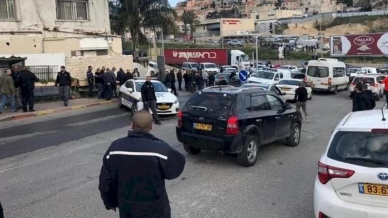 أعلنت الشرطة الإسرائيلية انها أطلقت النار نحو مركبة دهست عنصرين (تويتر)
