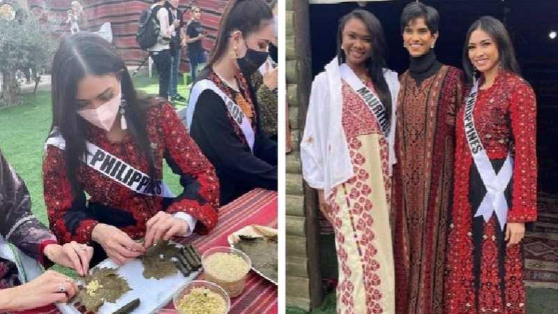 نشرت ملكة جمال الفليبين الصور على إنستغرام مرفقة بعبارة: "يوم في حياة البدو" (مواقع التواصل)