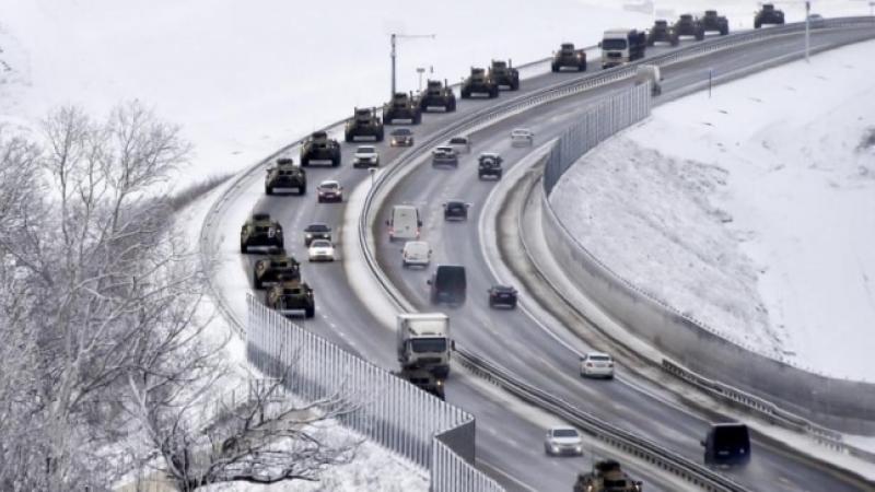 توجهت قوات عسكرية روسية إلى بيلاروسيا (تويتر)
