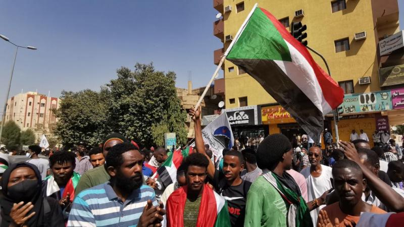 مسيرات احتجاجية رافضة للانقلاب العسكري في السودان