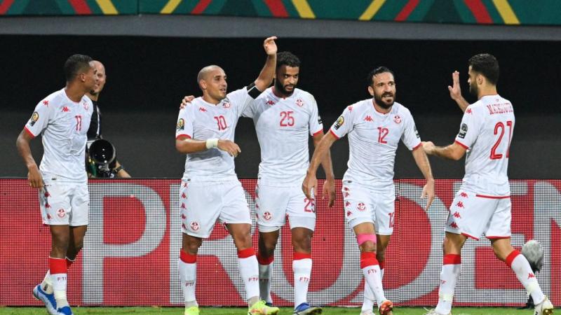 تكررت فرحة عناصر الفريق التونسي أربع مرات على امتداد زمن مواجهتهم مع المنتخب الموريتاني (غيتي)