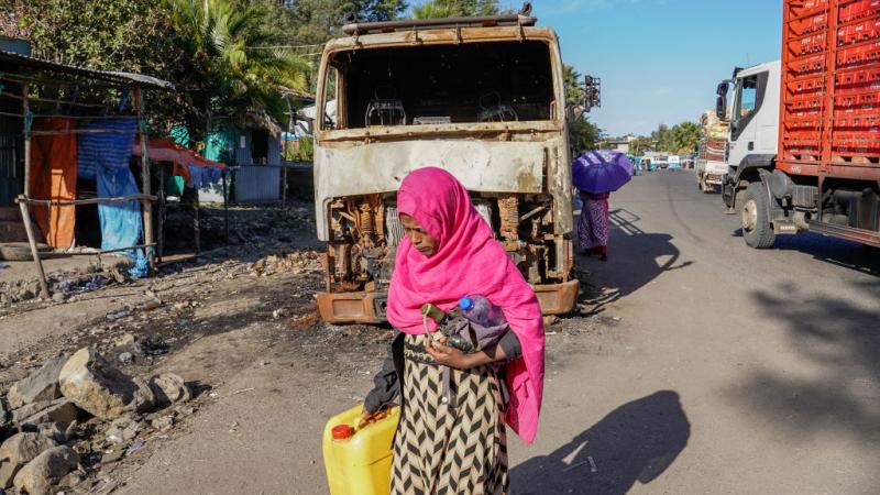  يخضع إقليم تيغراي لحصار إثيوبي ما يمنع إدخال المساعدات الإنسانية (غيتي) 