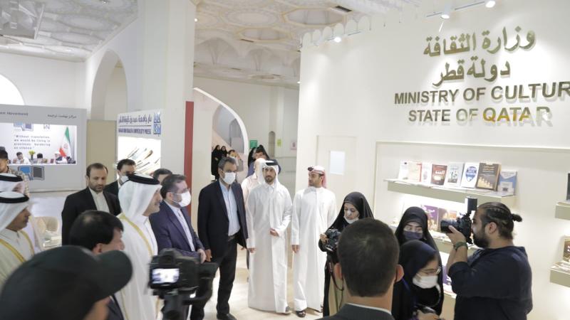 جناح دولة قطر الذي تنظمه وزارة الثقافة في معرض طهران الدولي للكتاب - تويتر