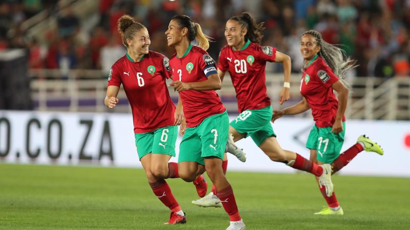فرحة سيدات المغرب في التأهل - تويتر