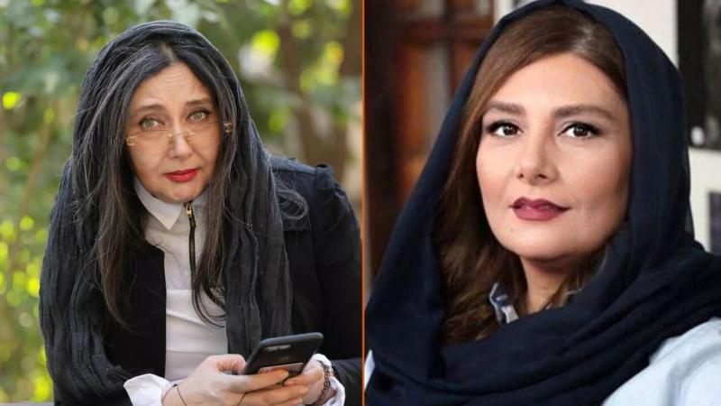 الممثلتان الإيرانيتان كتايون رياحي وبانته آبهرام - تويتر