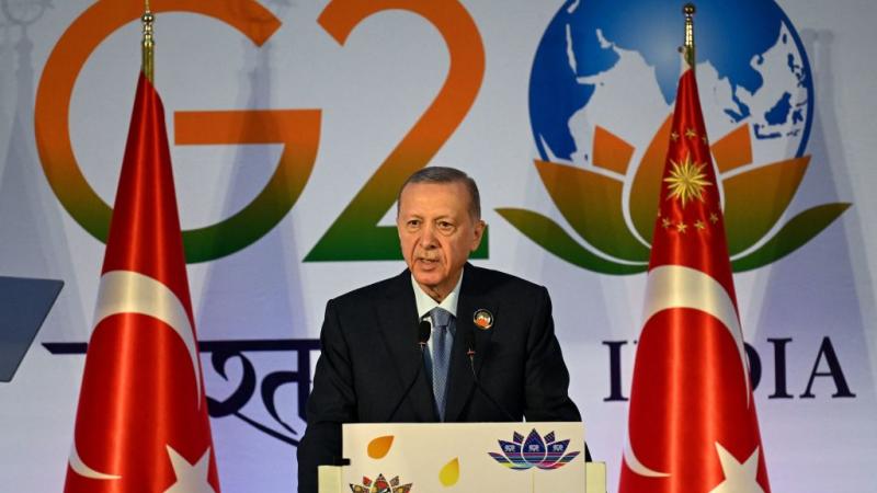 دعا الرئيس التركي رجب طيب أردوغان للعمل على عدم تهديد السلام في منطقة البحر الأسود- غيتي