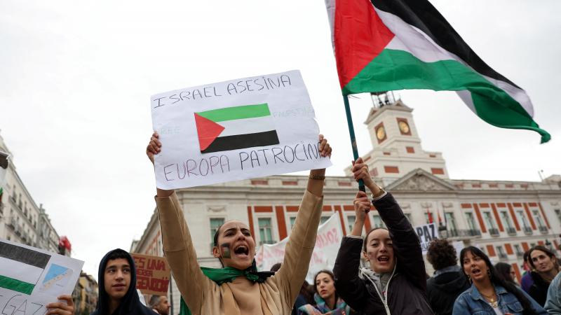 تضامن مع غزة في مدريد