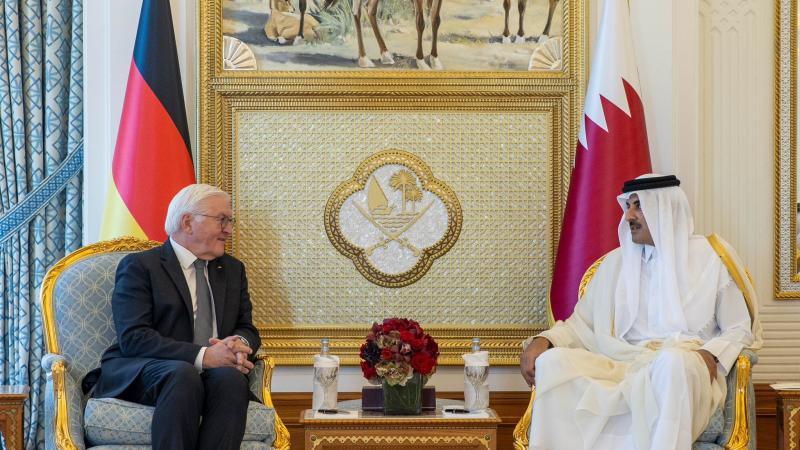 بحث أمير قطر والرئيس الألماني تطورات الأوضاع في قطاع غزة والأراضي الفلسطينية المحتلة- اكس